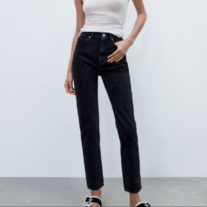 Zara Black Mom Jeans